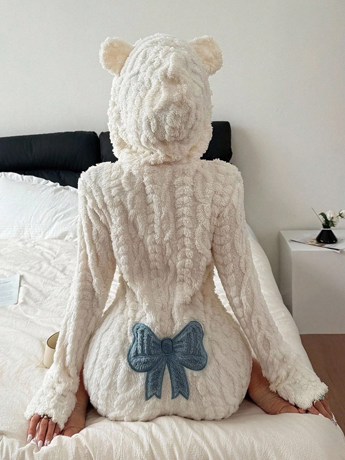Veloura Hooded Plush Jumpsuit