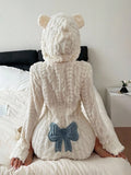 Veloura Hooded Plush Jumpsuit