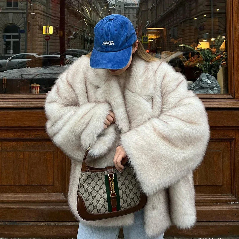 Veloura Thickened Fluffy Fox Fur