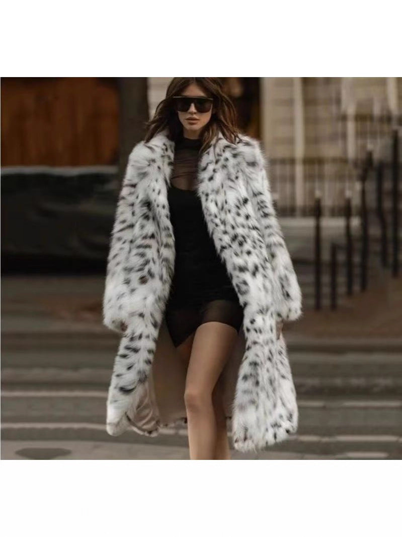 Veloura Plus Size Fur Coat