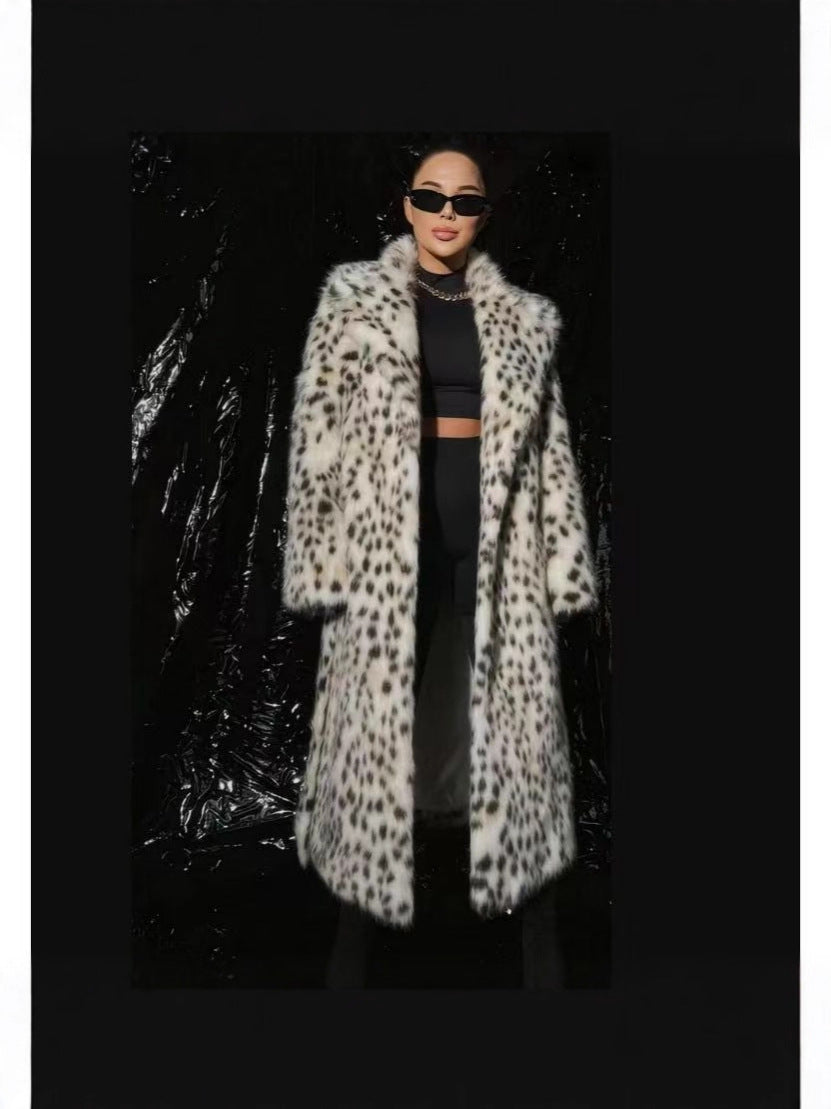 Veloura Plus Size Fur Coat