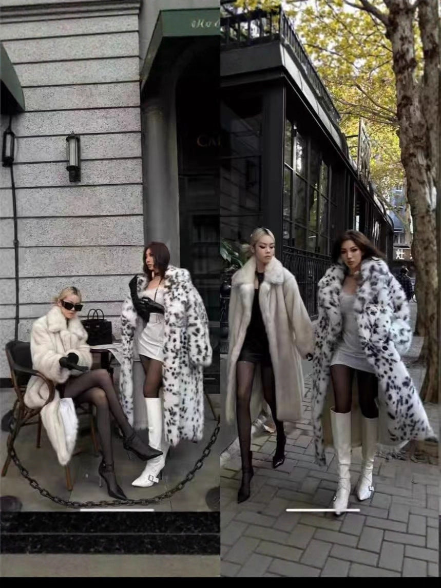 Veloura Plus Size Fur Coat